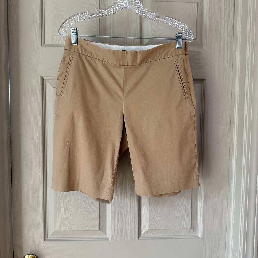 J.Crew Women's Solid Tan Mid Short's